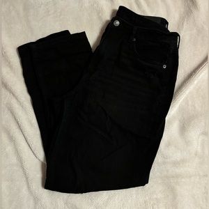 American Eagle Black Distressed Jeans, 12 Regular